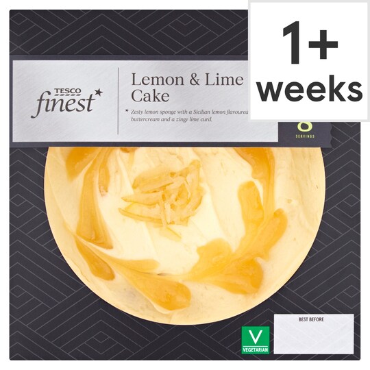 Tesco Finest Lemon & Lime Cake Tesco Groceries