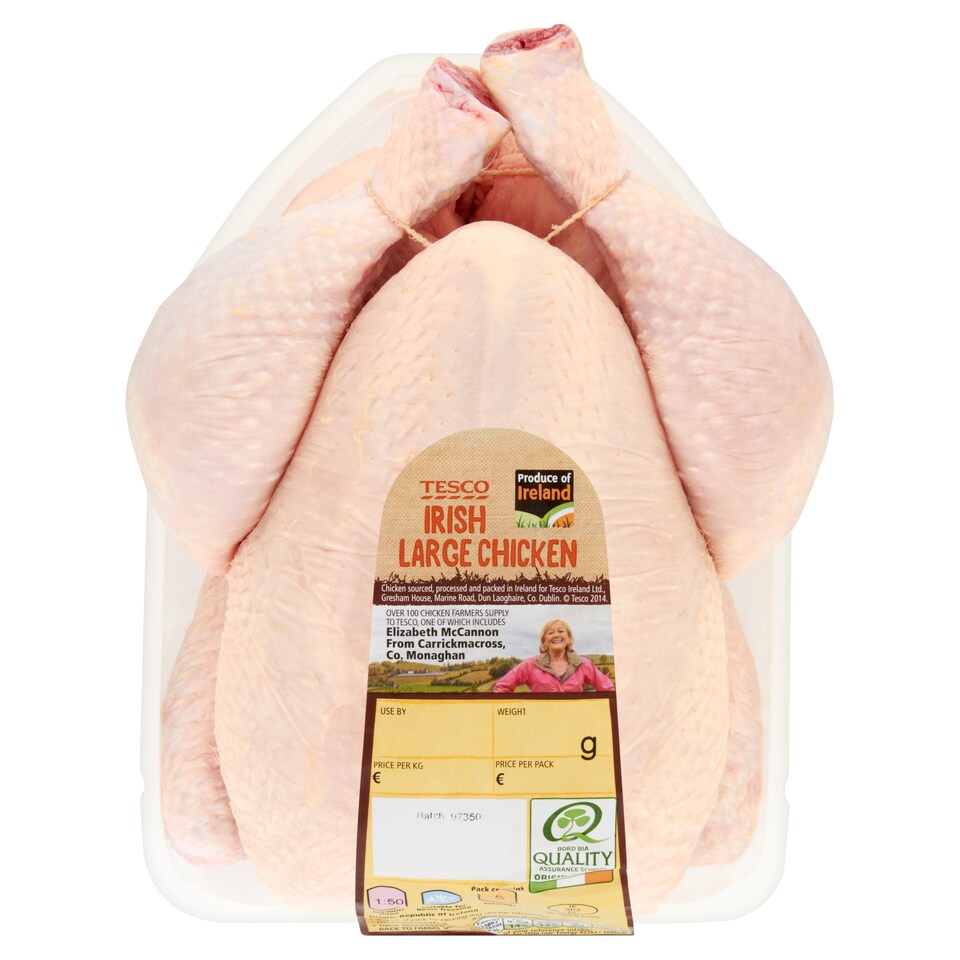 Tesco Irish Large Whole Chicken 2Kg