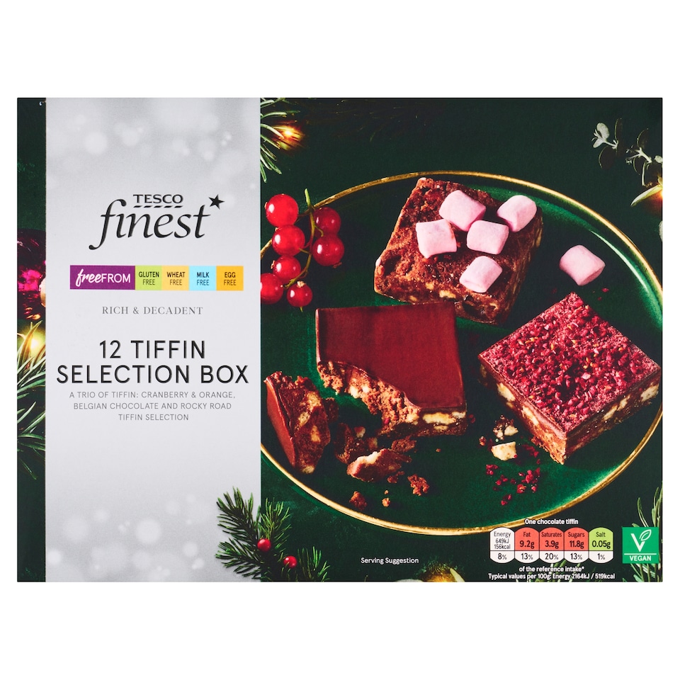 Tesco Finest Free From 12 Tiffin Selection Box
