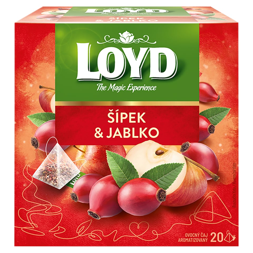 Loyd Ovocný čaj aromatizovaný šípek & jablko 20 x 2g (40g)