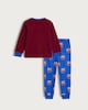 image 2 of Barcelona FC Fleece Pyjama Set in Burgundy