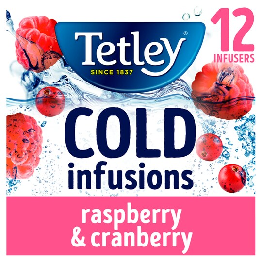 Tetley 12 Cold Infusion Raspberry & Cranberry 27G