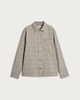 image 4 of F&F Boucle Check Print Button Up Shirt in Tan