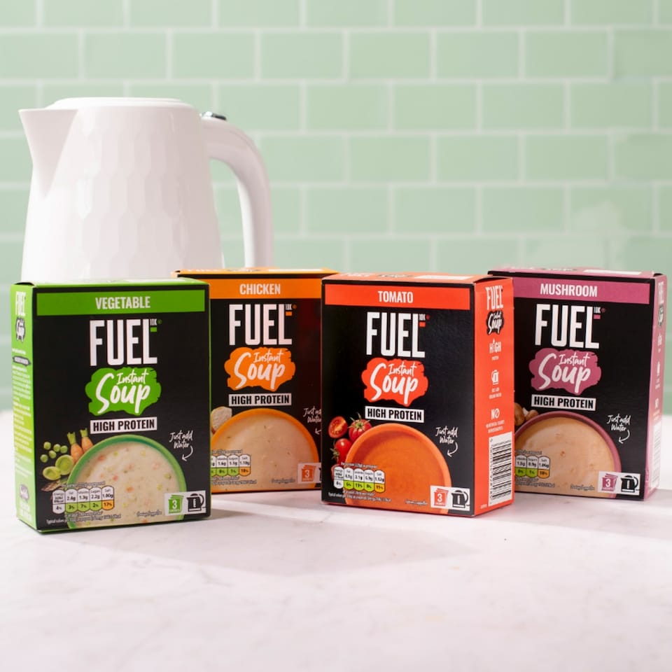 image 1 of FUEL10K High Protein Chicken Instant Cup Soup 3 Packet 73g