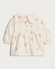 image 2 of F&F Baby Cotton Rich Fairy Mouse Print Sweat Dress in Cream