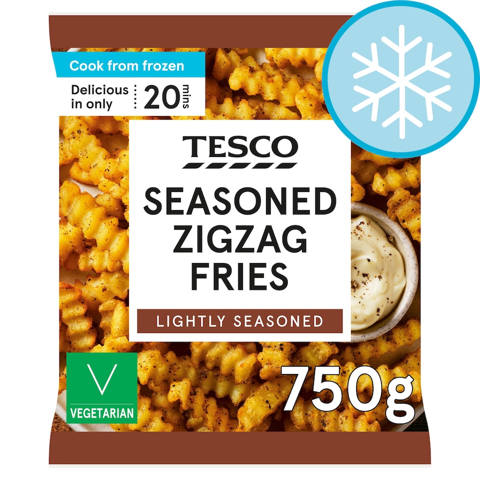 Tesco Seasoned Zig Zag Fries 750g