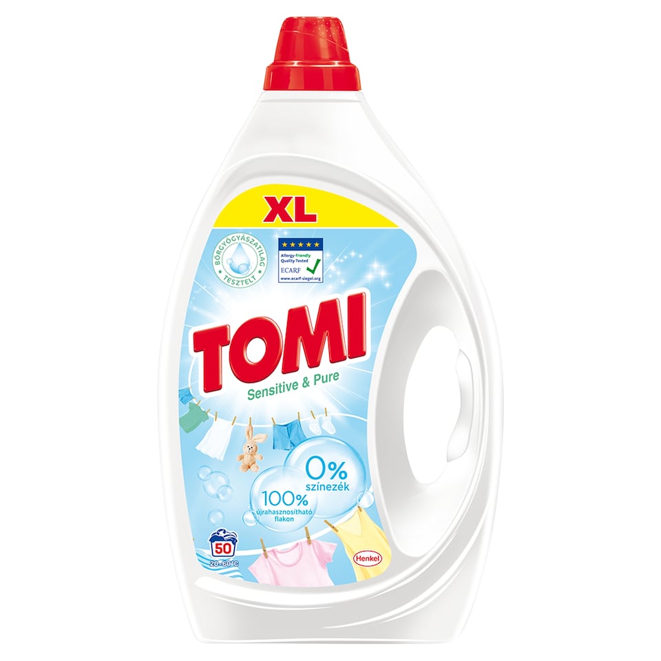 Tomi Sensitive & Pure Liquid Detergent 50 Washes, 2,25 l