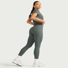 F&F Active ULTRAMOVE High Waisted Pocket Leggings in Green