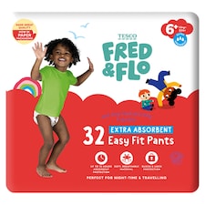 Fred & Flo Flexible Easy Fit Pants Size 6+ 32 Pack