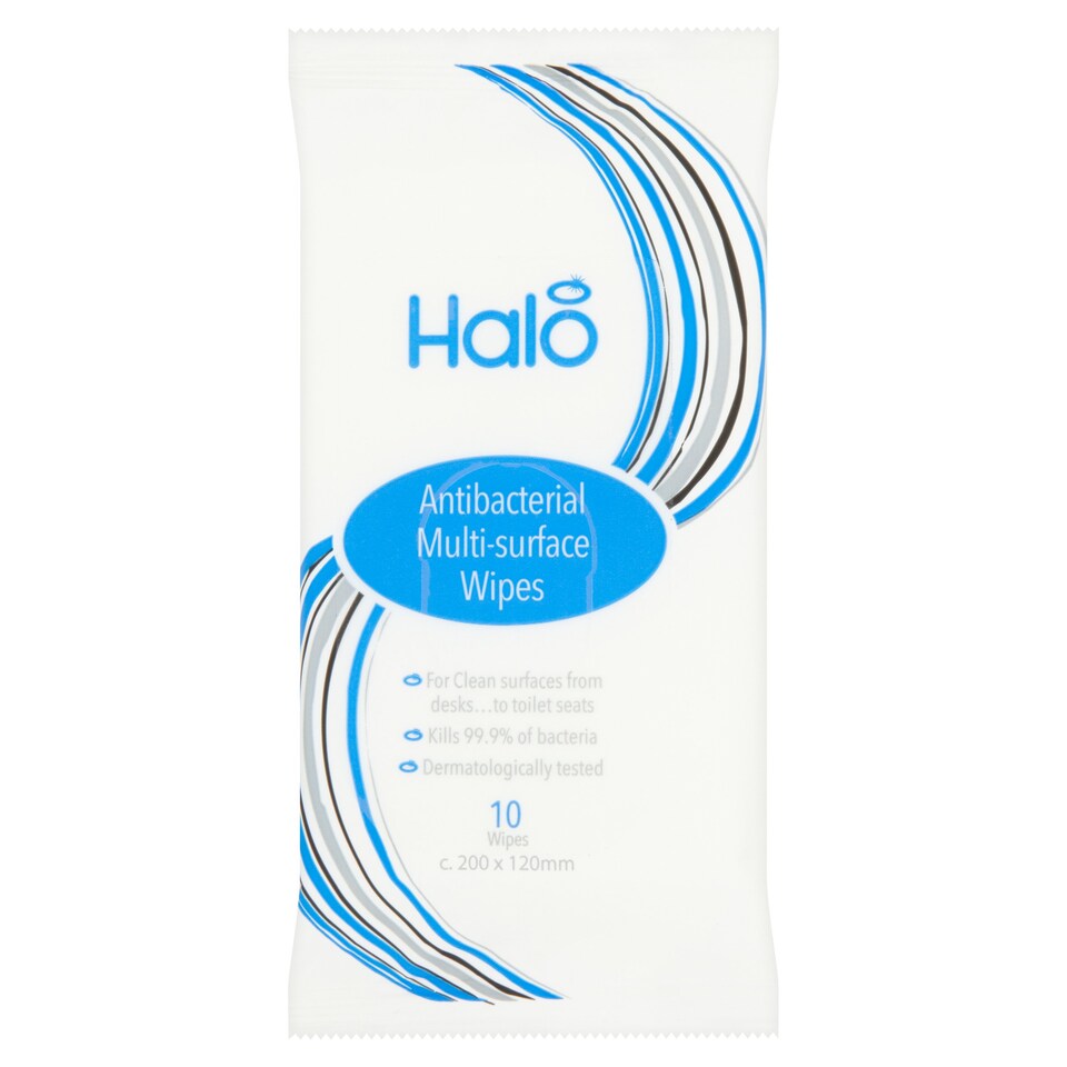 HALO TOILET WIPES 10 PACK