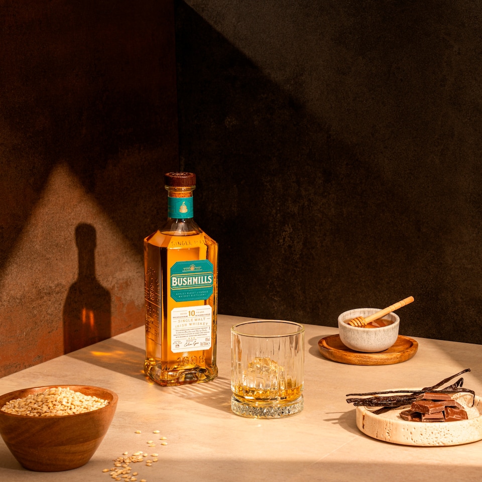 image 1 of Bushmills Single Malt Irish Whiskey Aged 10 Years 700ml