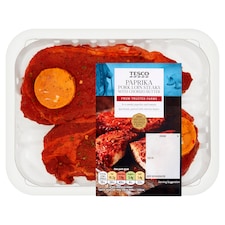 Tesco Paprika Pork Loin Steaks 320G