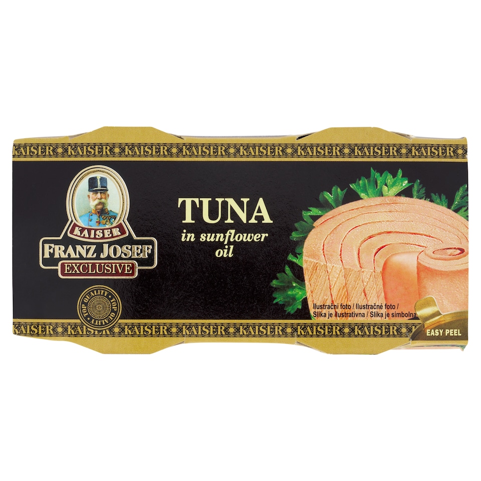 image 1 of Franz Josef Kaiser Exclusive Tuna in Sunflower Oil 2 x 80g (160g)