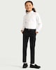 image 1 of F&F Girls School Skinny Fit Trousers in Black