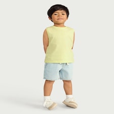 F&F Boys Pure Cotton Vest in Lime