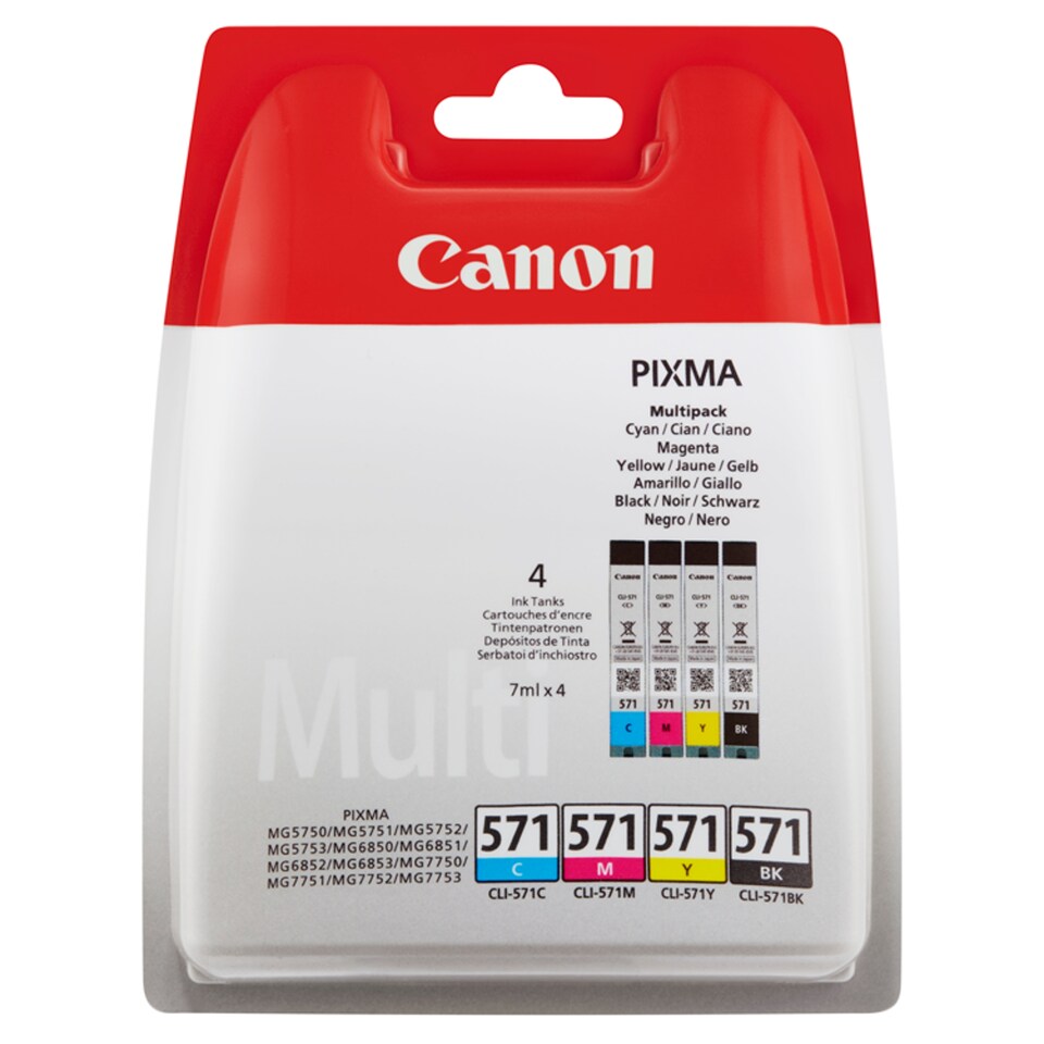 Canon Cli 571 Printer Ink Multipack