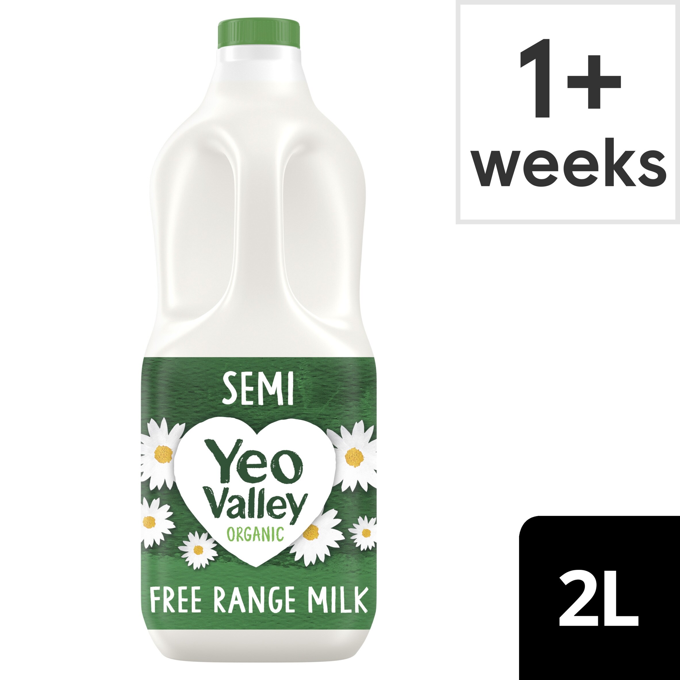 Yeo Valley Organic Semi-Skimmed Fresh Milk 2L