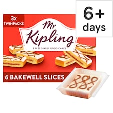 Mr Kipling Bakewell Slices 6 Pack