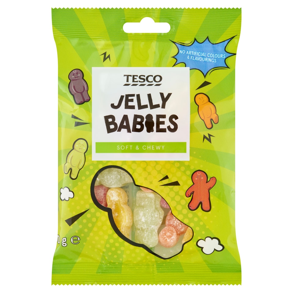 Tesco Jelly Babies vegyes gyümölcsízű gumicukorka 100 g