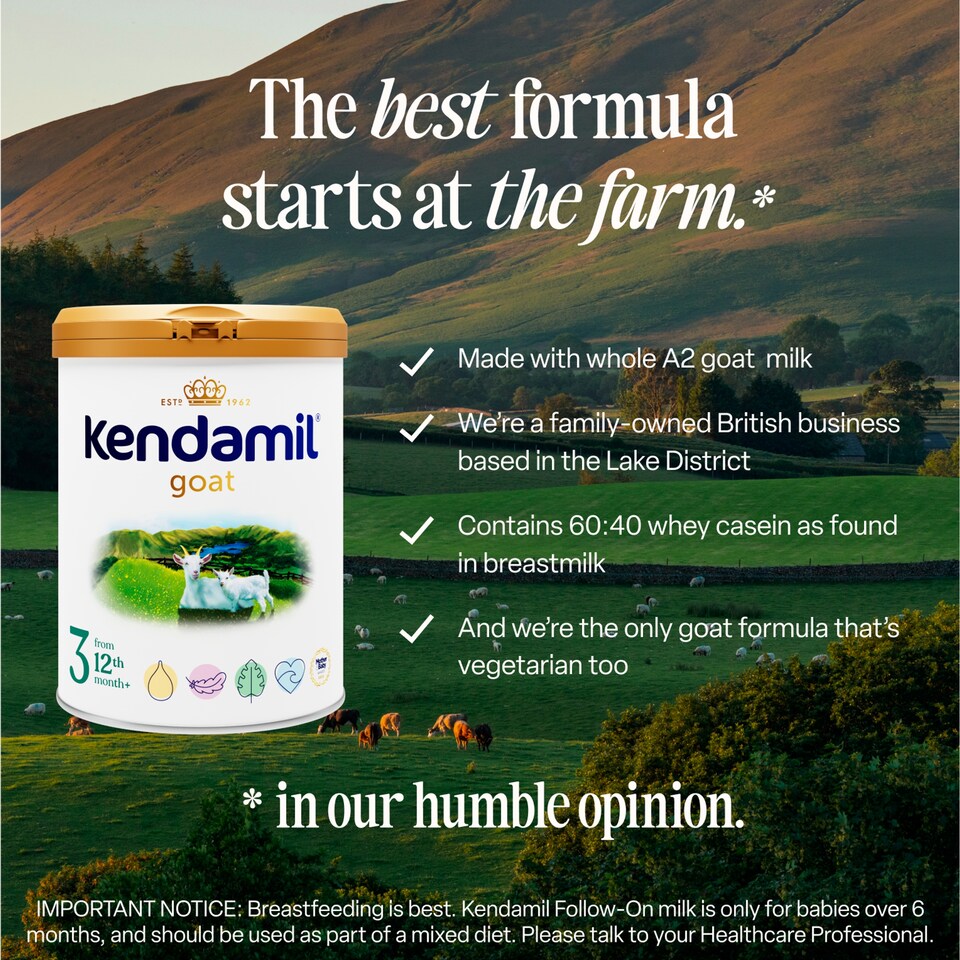 image 1 of Kendamil Goat Toddler Milk 3 From 12 To 36 Month 800G