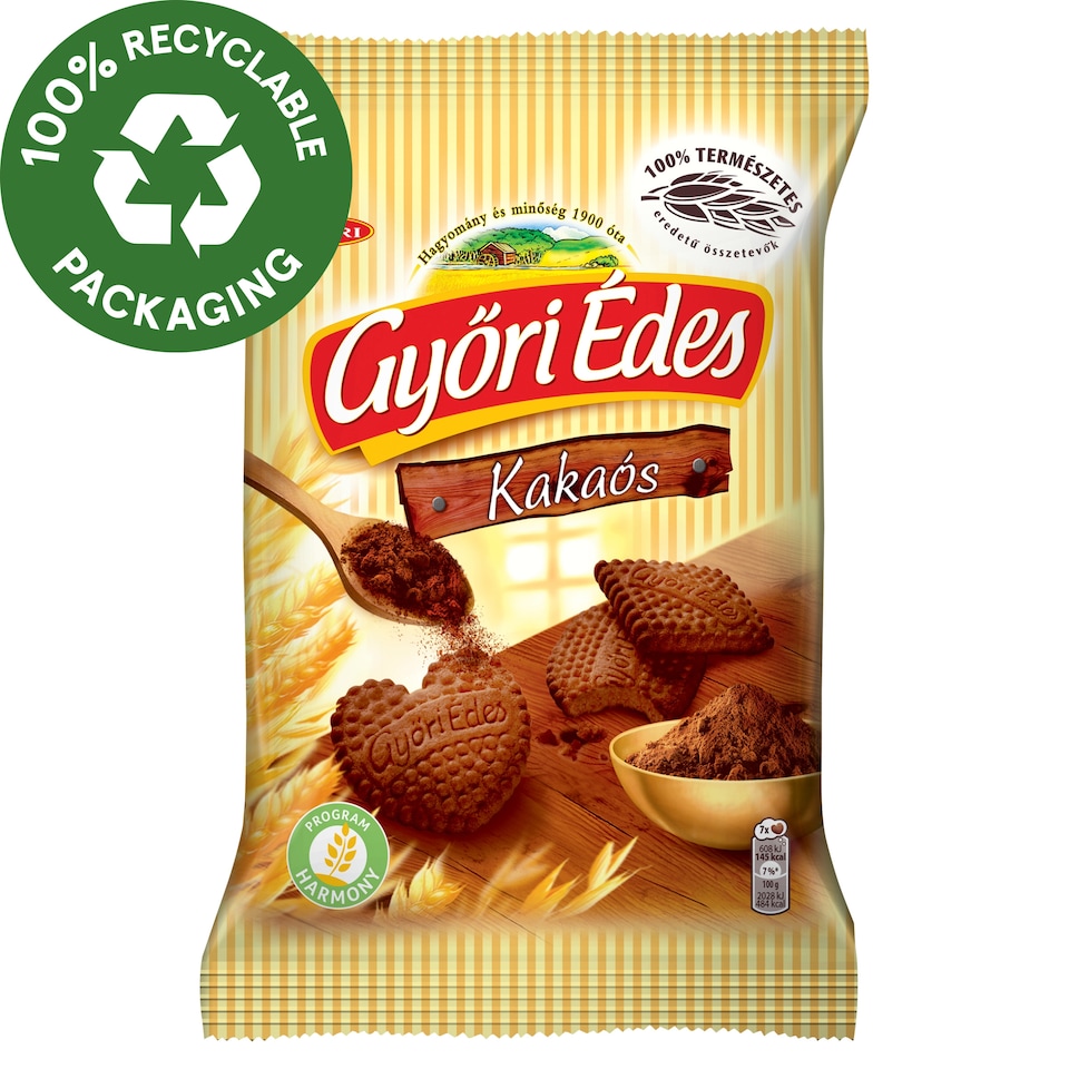 Győri Édes kakaós, omlós keksz 150 g