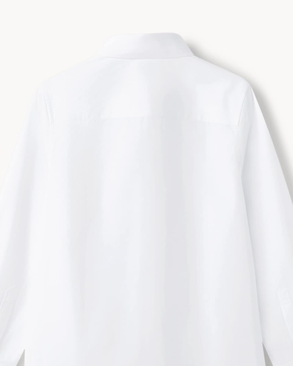 image 1 of F&F School Boys 5-Pack Regular Fit Long Sleeved Shirts in White