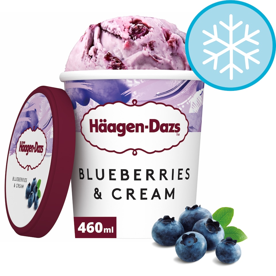image 1 of Haagen-Dazs Blueberries and Cream Ice Cream 460ml