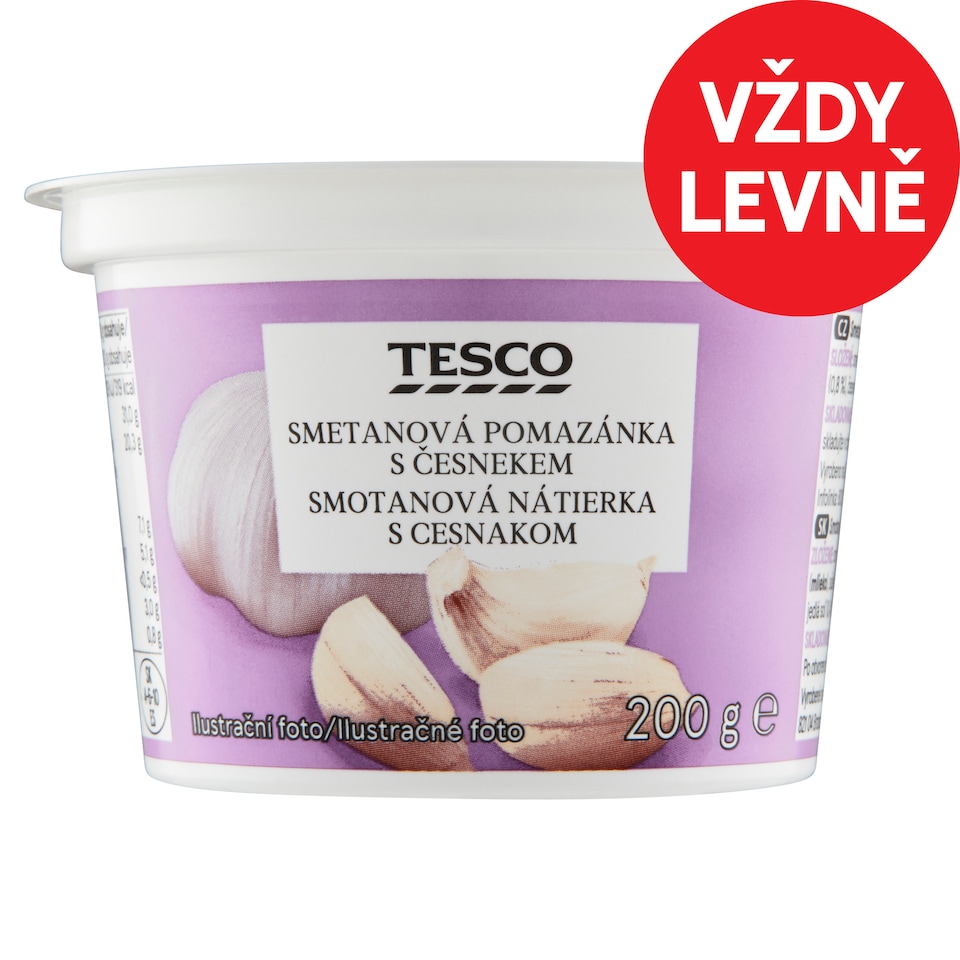Tesco Cream Spread with Garlic 200g