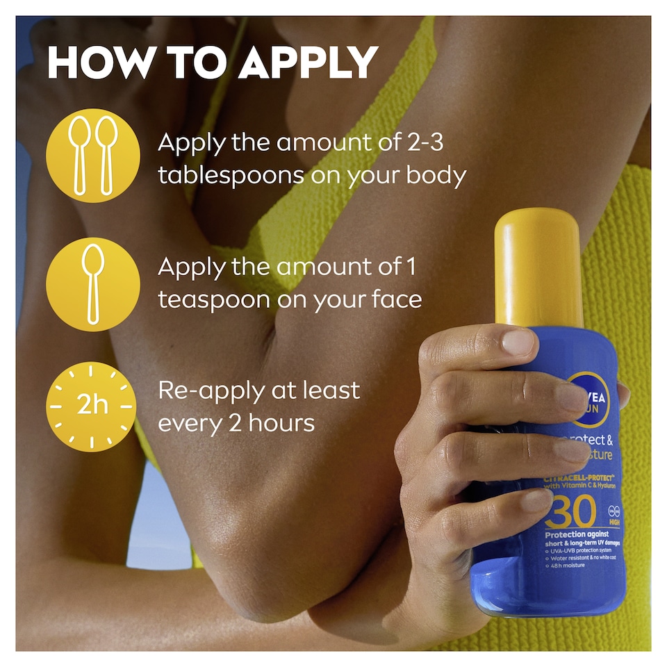 image 1 of NIVEA SUN Protect & Moisture Sun Lotion SPF30 200ml