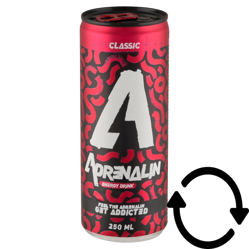 Adrenalin Classic tutti-frutti ízű szénsavas energiaital 250 ml