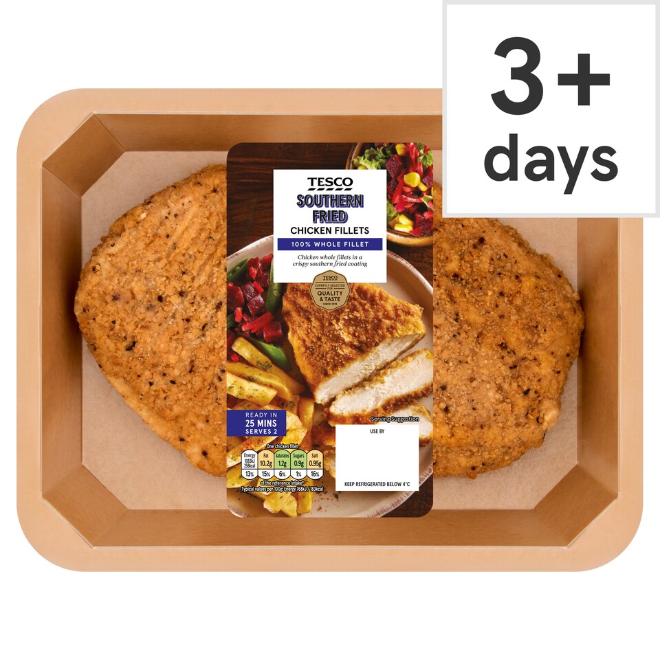 Tesco Southern Fried Chicken Fillets 300g