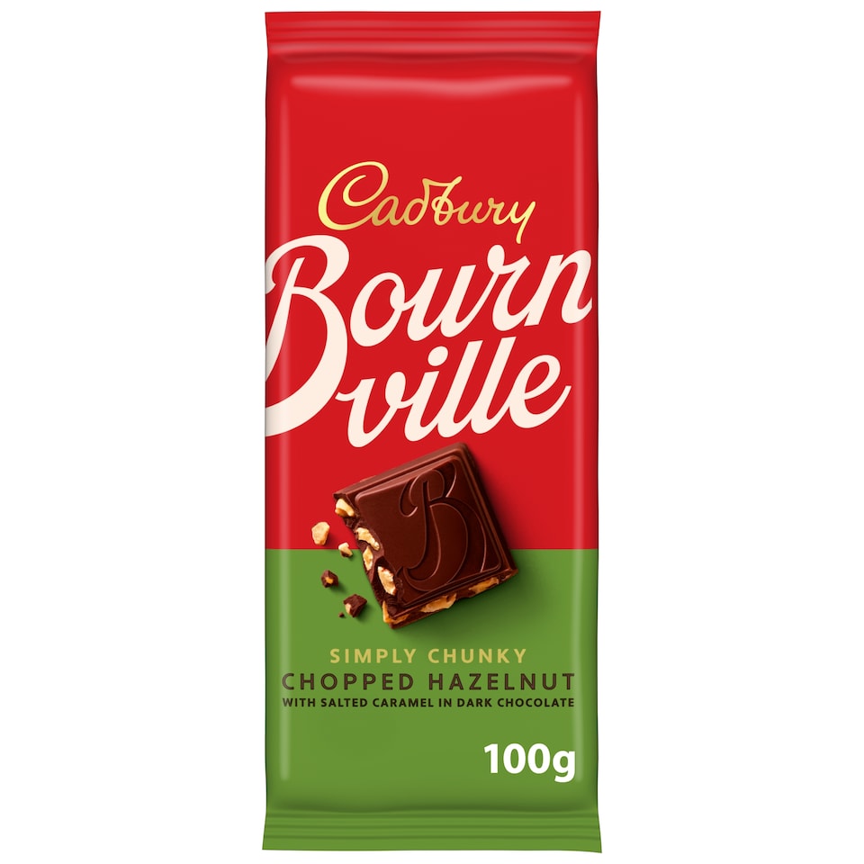 Cadbury Bournville Caramel Hazelnut 100G