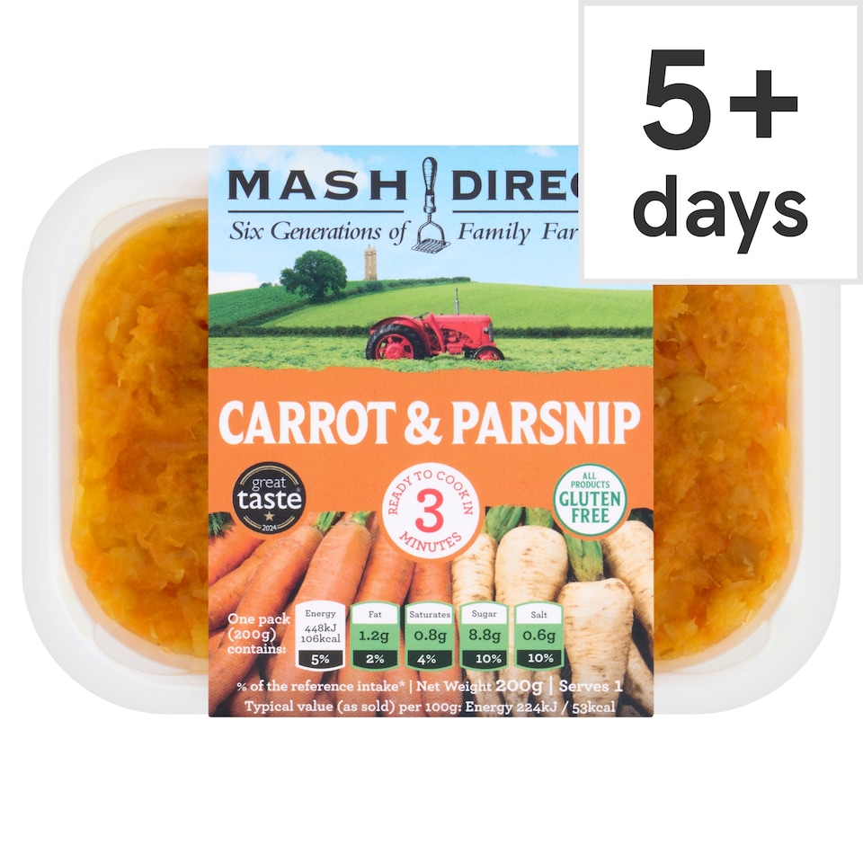 Mash Direct Carrot & Parsnip Mash 200G