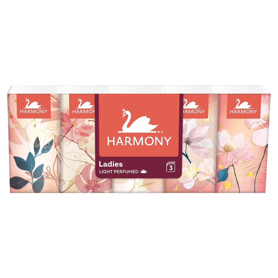 Harmony Handkerchiefs 3 Ply 10 x 10 pcs