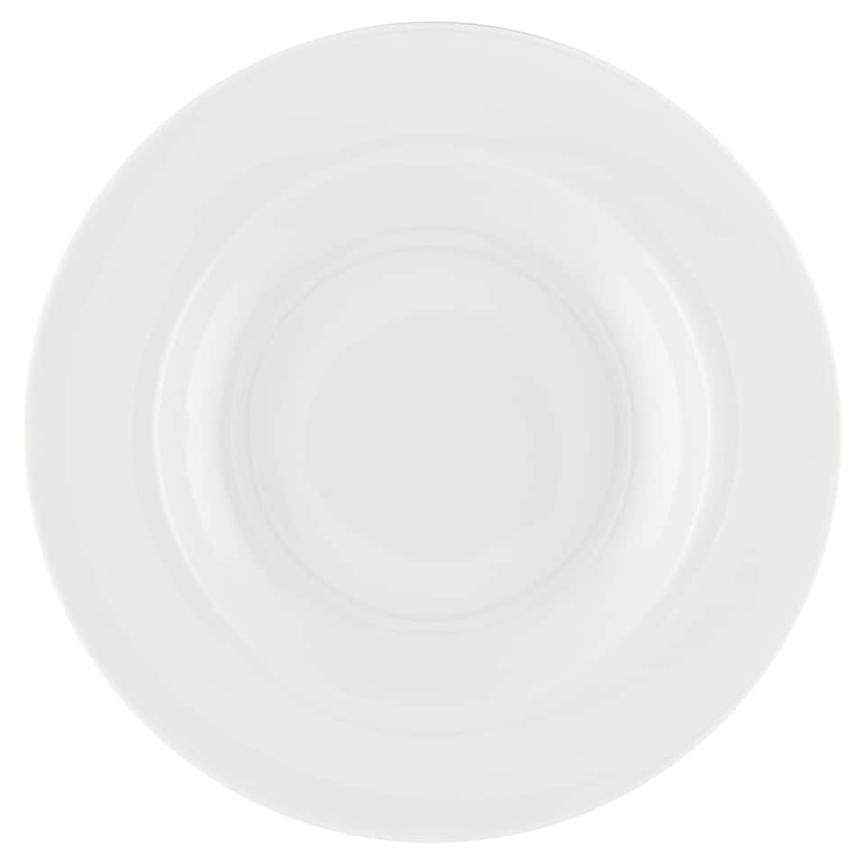 Tesco Home Core fehér porcelán mélytányér