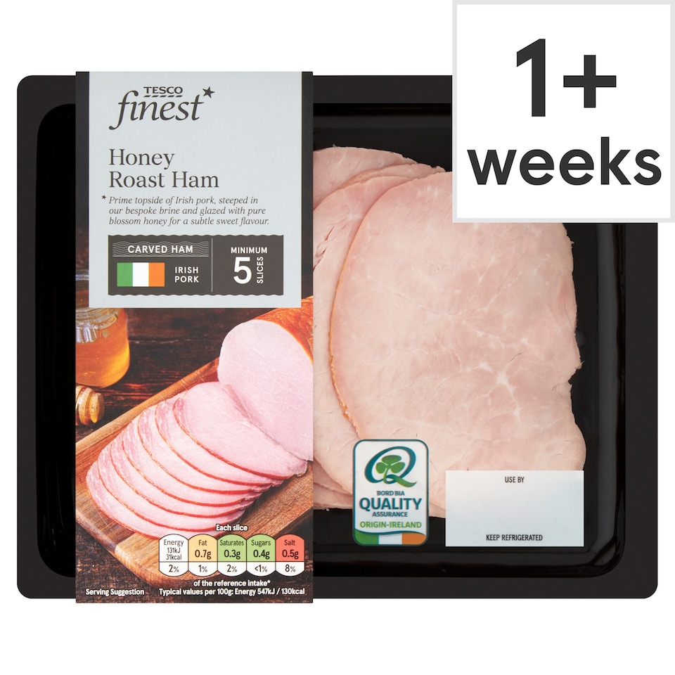 Tesco Finest Honey Roast Ham 120G