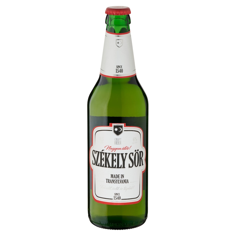 Székely Sör kézműves világos sör 6% 500 ml  1. kép