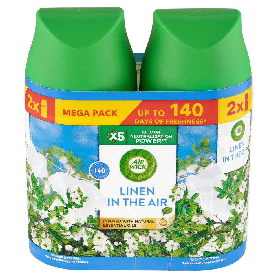 obrázok 1 z Air Wick Freshmatic Náplň do osviežovača vzduchu prádlo vo vánku 2 x 250 ml (500 ml)