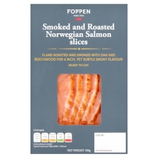 Foppen Smoked & Roasted Norwegian Salmon Slices 100g