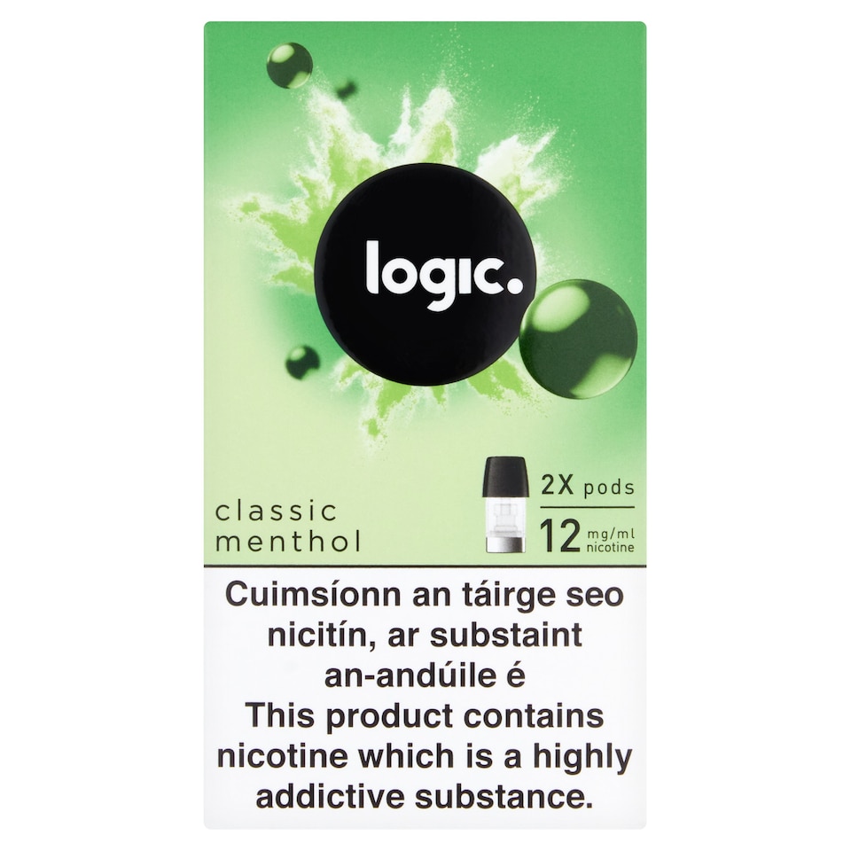 Logic Classic Menthol 12Mg/Ml Pods 2X1.7Ml