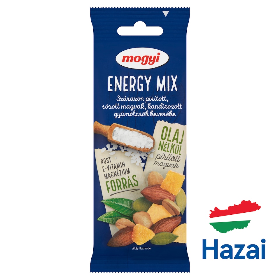 Mogyi Energy Mix Dry Roasted, Salted Seeds and Candied Fruits 55 g