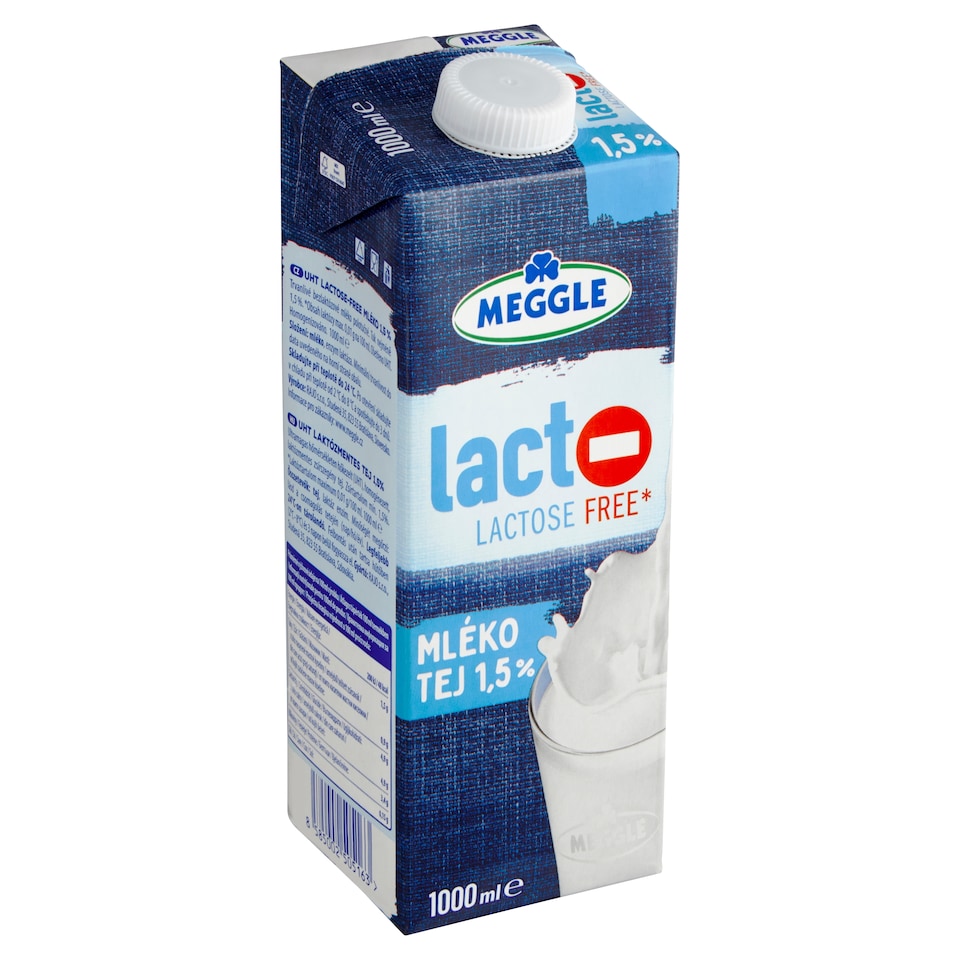 Obrázek 1 pro produkt Meggle Bezlaktózové mléko 1,5% 1000ml
