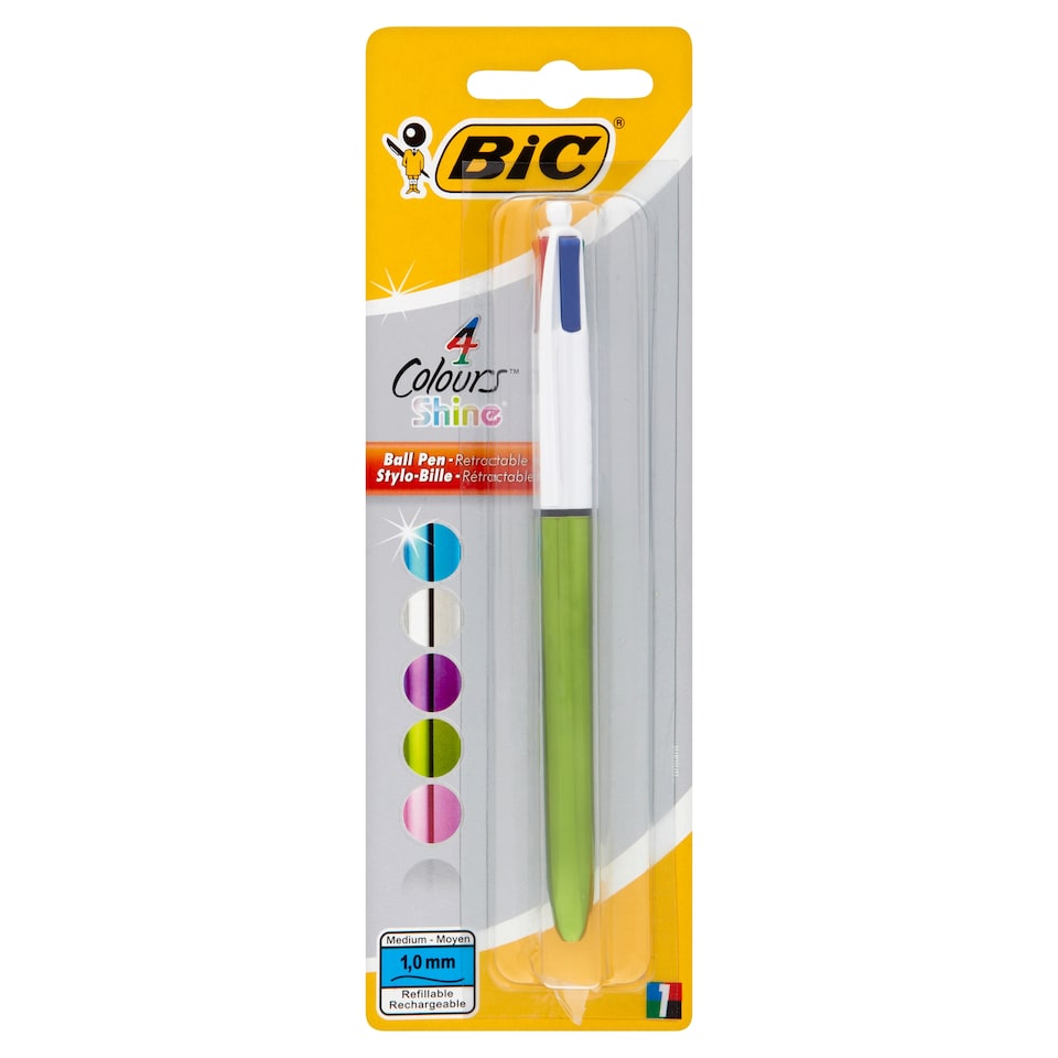 BIC 4 Colours Shine Pen 1 Pack