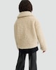 image 3 of F&F Girls Teddy Duffle Coat in Cream