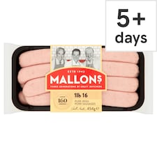 Mallons Pork Sausages 454G