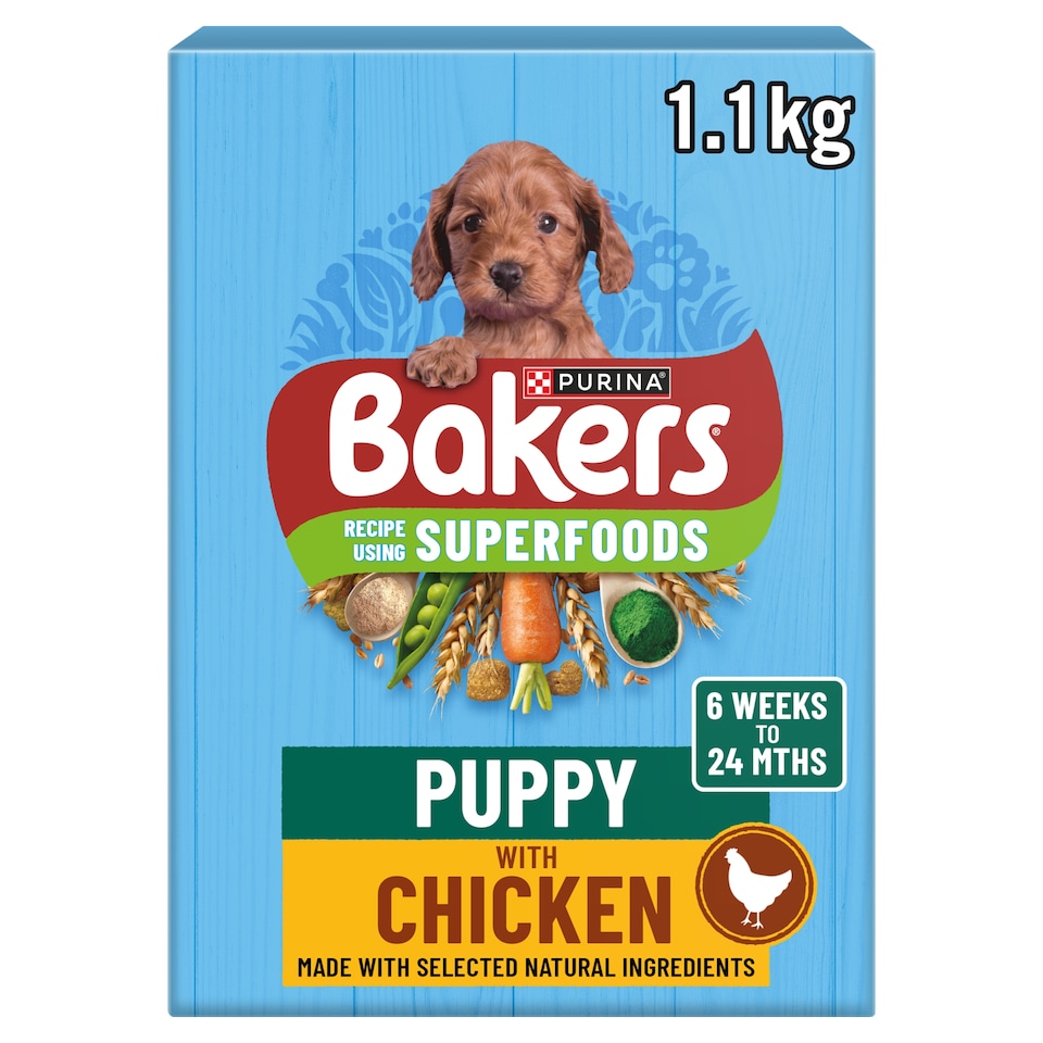 Bakers Puppy Dog Food Chicken & Vegetable 1.1Kg