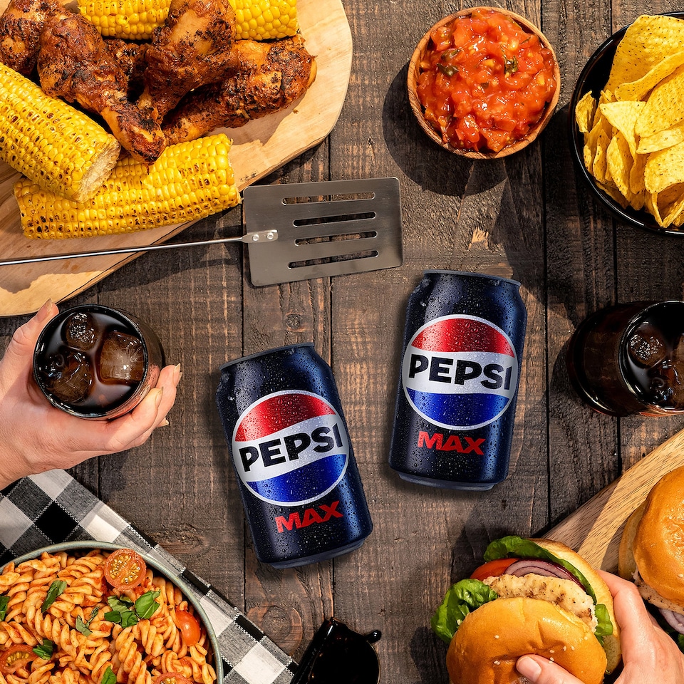 image 1 of Pepsi Max No Sugar Cola Cans 8x330ml