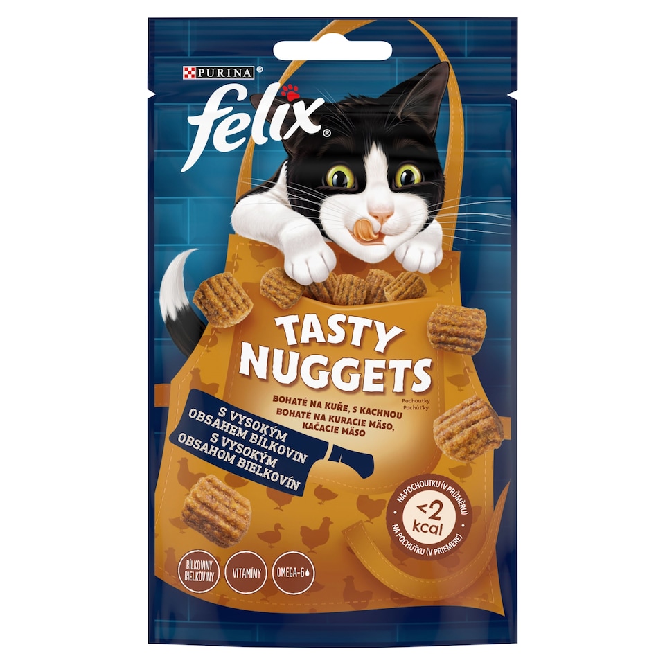 Obrázek 1 pro produkt Felix Tasty Nuggets pamlsky pro kočky kuře, kachna 50g