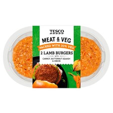 Tesco Meat & Vegetable Lamb Burger 227G