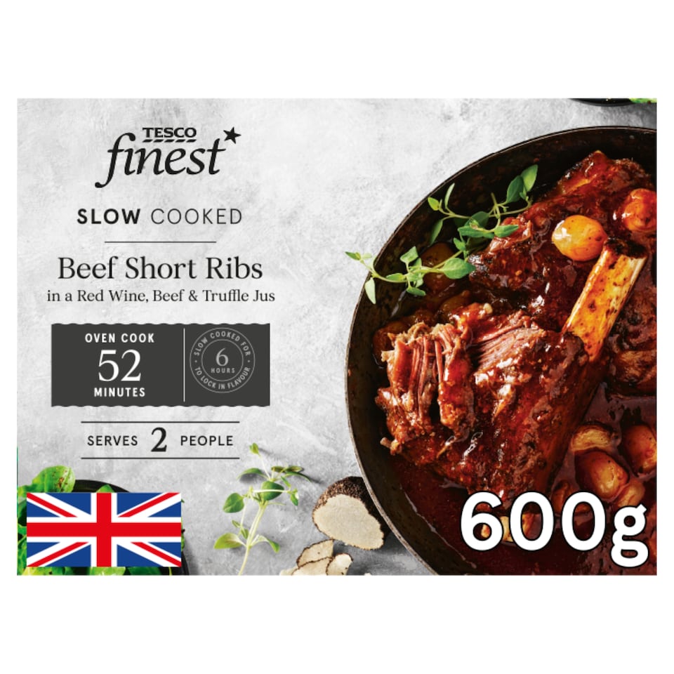 Tesco Finest Slow Cooked Beef Short Ribs 600G